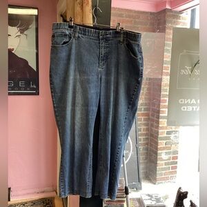 Vintage Westport Dark Blue Elastic Waist Jeans